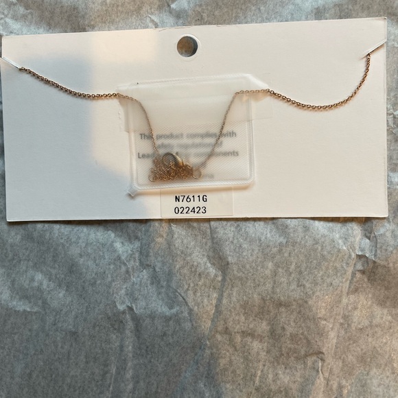 Love You Moon Back Morse Code Necklace in Gold and Silver - Picture 4 of 4